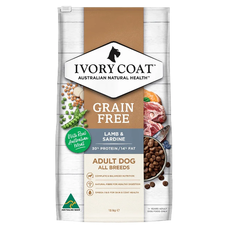 - Dog food online shopping recommendationIvory Coat Grain Free Lamb and Sardine Adult Dog Dry Food 13kg