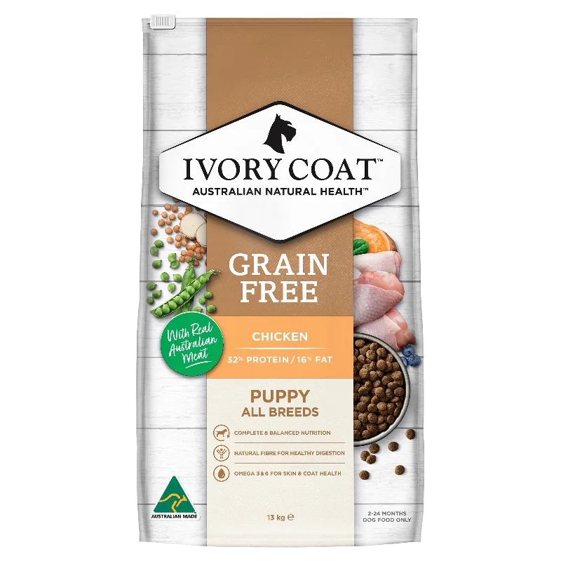 - Food for small dogsIvory Coat Grain Free Chicken Puppy Dry Food 13kg