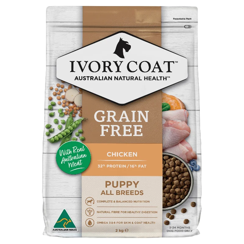 -Grain-free dog food recommendationIvory Coat Grain Free Chicken Puppy Dry Food 2kg