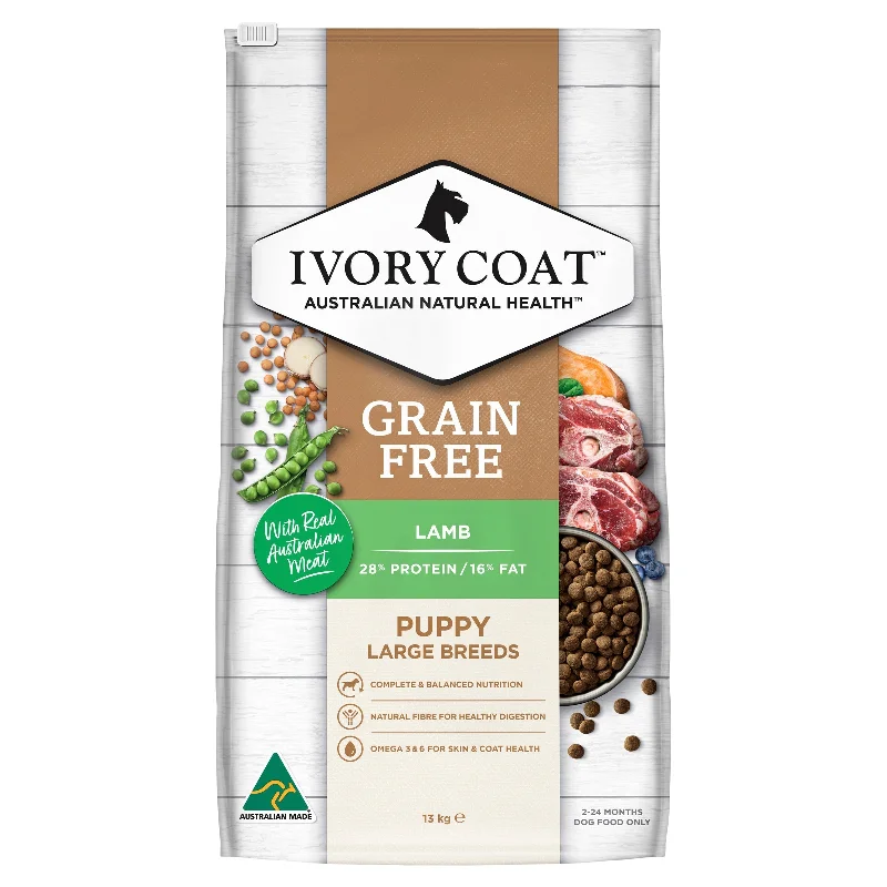 - Dog food online shopping recommendationIvory Coat Grain Free Lamb Large Breed Puppy Dry Food 13kg