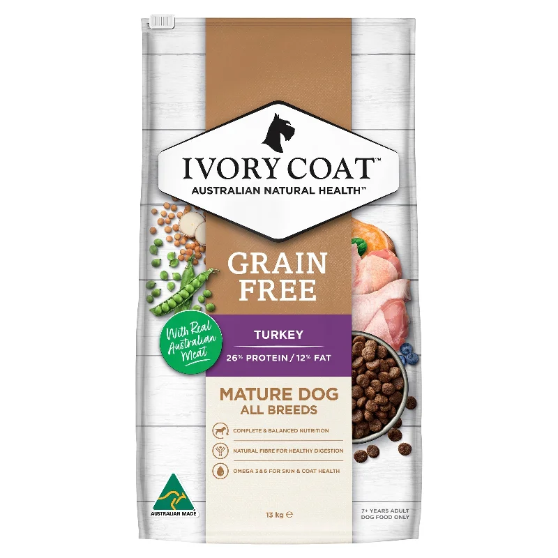 - Dog food helps the digestive systemIvory Coat Grain Free Reduced Fat Turkey Adult Dog Dry Food 13kg