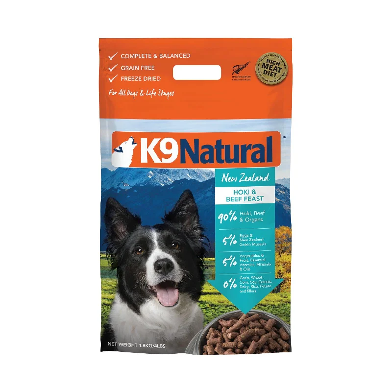 - How is Birgi dog foodK9 Natural Hoki and Beef Feast Freeze Dried Dog Food 1.8kg