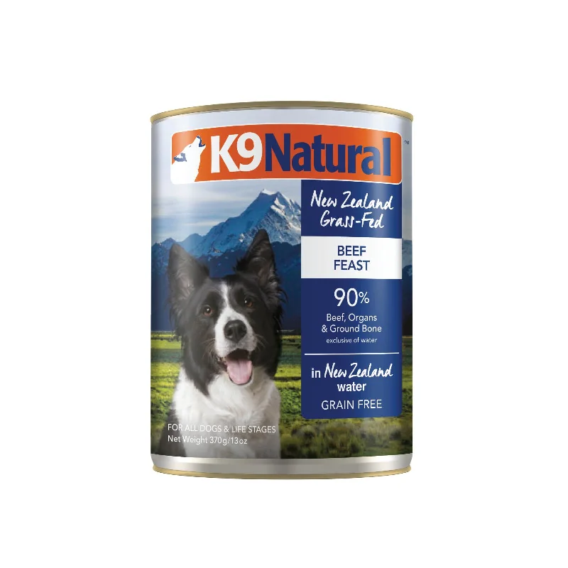 -Grain-free dog food recommendationK9 Natural Beef Feast Wet Dog Food 370g x 12