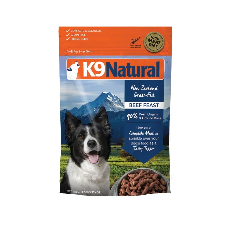 - Dog food helps the digestive systemK9 Natural Beef Feast Freeze Dried Dog Food 500g