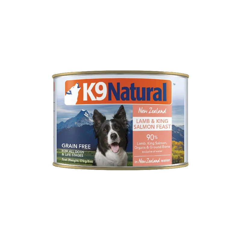 - Dog food helps the digestive systemK9 Natural Lamb and King Salmon Feast Wet Dog Food 170g