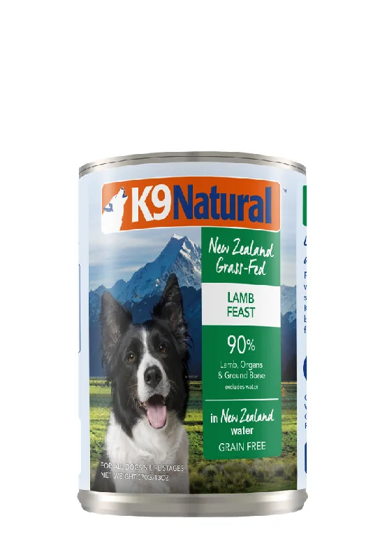 - Food for large dogsK9 Natural Canned Lamb 370gm /12 Cans