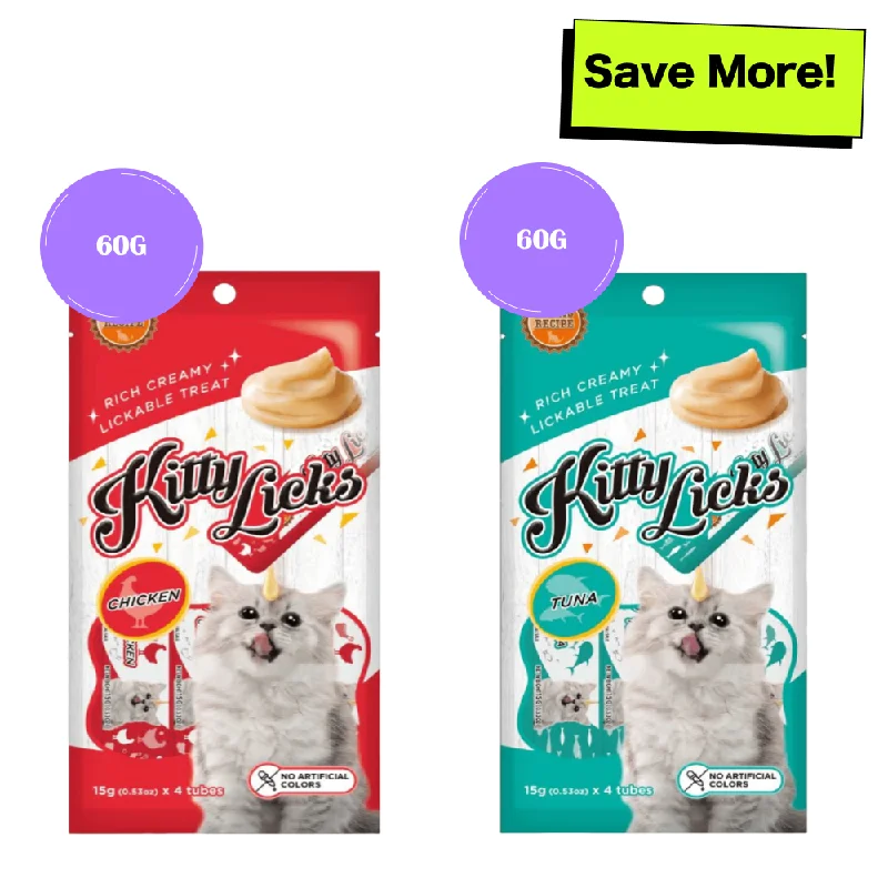    - How is Bricky cat food?  Kitty Licks Chicken Flavour and Tuna Cat Treats Combo