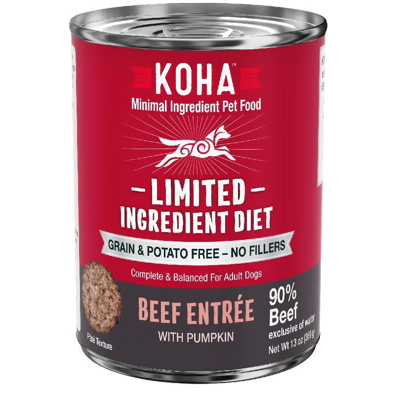 - Special food for senior dogsKOHA Grain & Potato Free Limited Ingredient Diet Beef Entree with Pumpkin Canned Dog Food