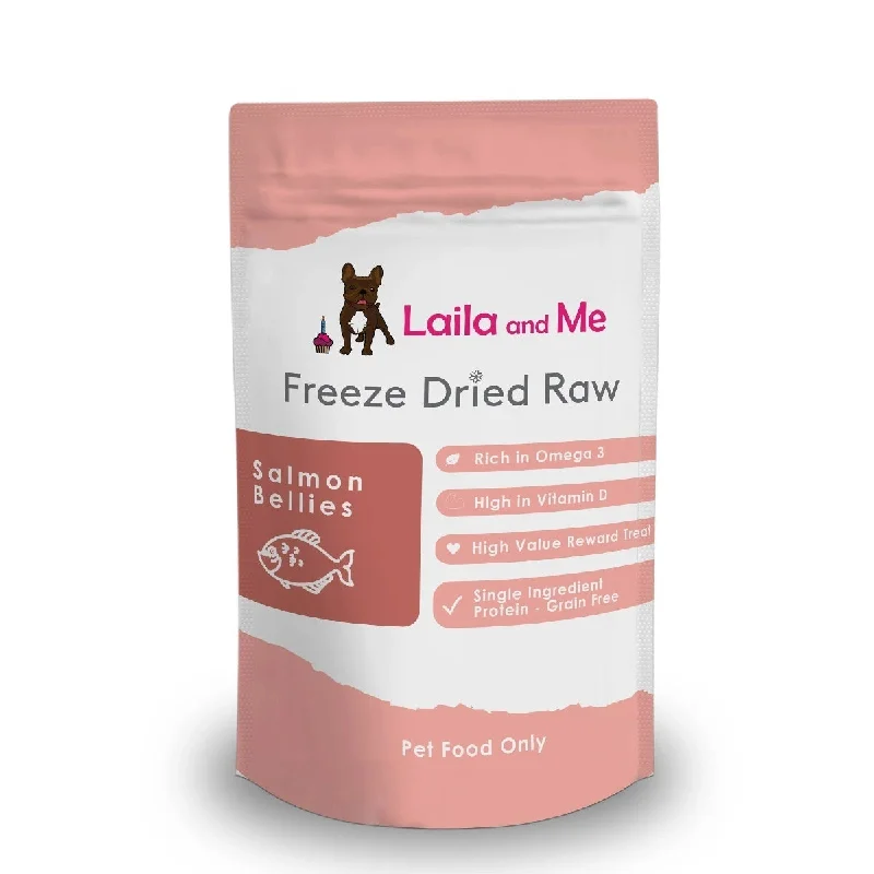  . **Special Needs**  Laila & Me Freeze Dried Raw Salmon Bellies Dog and Cat Treats 60g