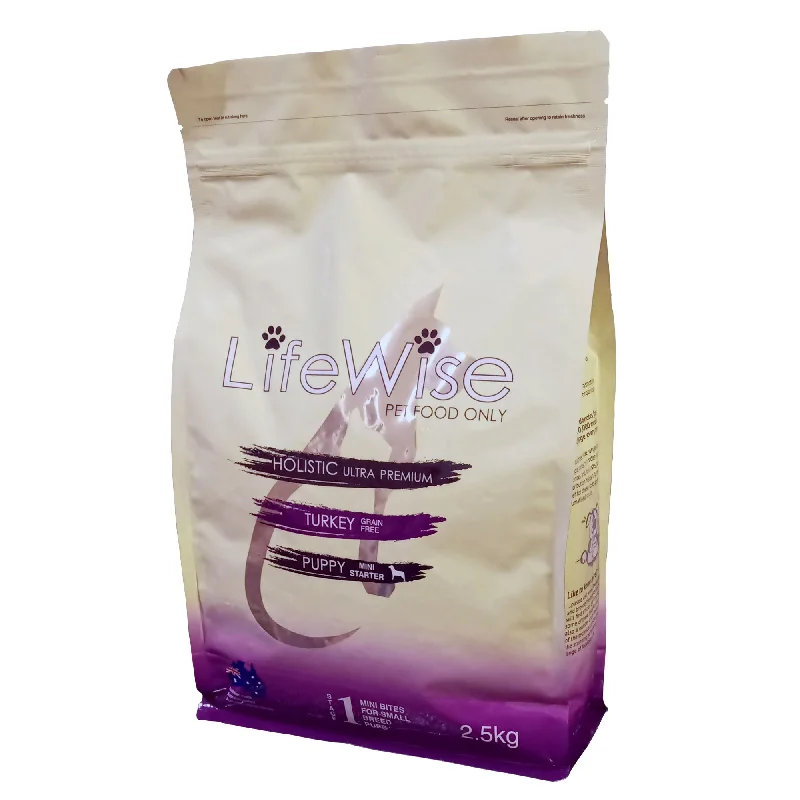 - Hypoallergenic dog foodLifeWise Dog Puppy (Stage 1) Mini Starter Grain Free Turkey Dry Food 2.5kg