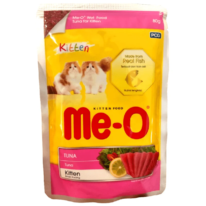    - Fish-based cat food  Me O Tuna Kitten Cat Wet Food