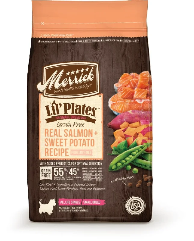 - Gastrointestinal conditioning dog foodMerrick Lil' Plates Small Breed Grain Free Real Salmon & Sweet Potato Dry Dog Food