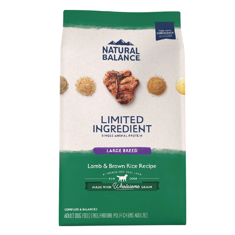 - Dog food for pregnancy and lactationNatural Balance L.I.D. Limited Ingredient Diet Lamb & Brown Rice Large Breed Bites Dry Dog Food