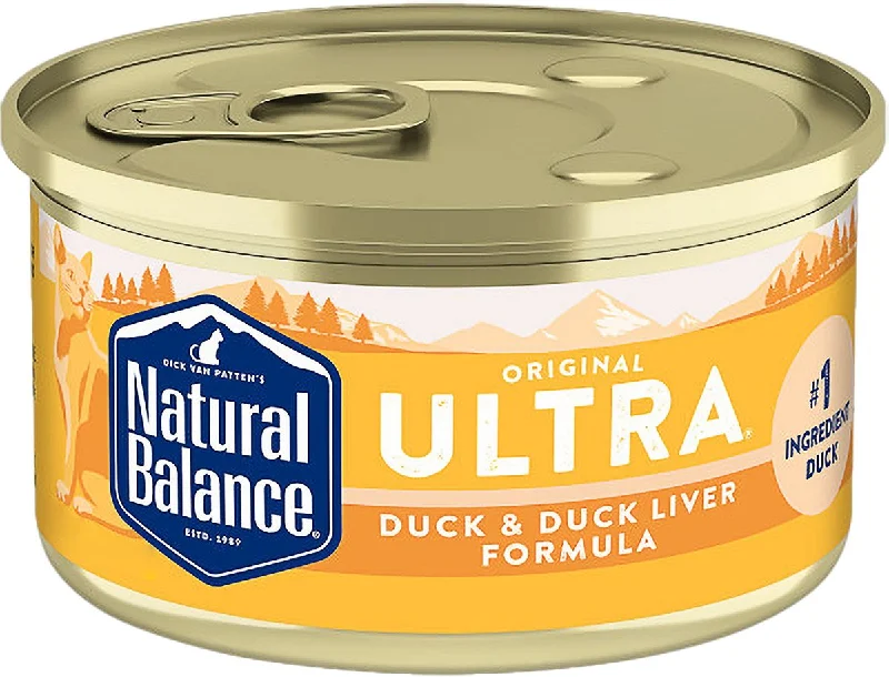  . **Brand-Related**  Natural Balance Original Ultra Duck & Duck Liver Formula Cat Wet