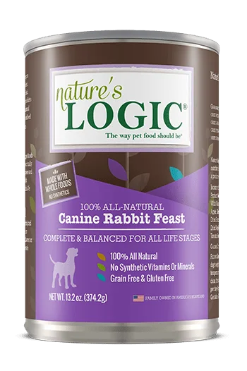    - Cat food for picky eaters  Nature's Logic Grain Free Canine Rabbit Feast Canned Dog Food