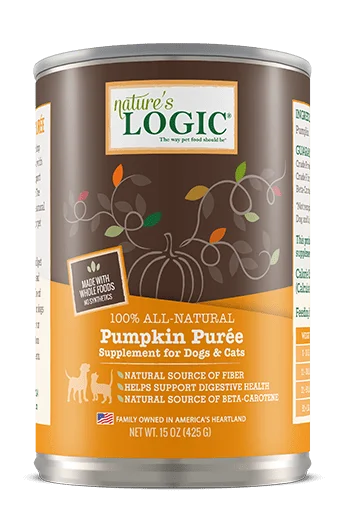 - Hypoallergenic dog foodNature's Logic Pumpkin Puree For Dogs and Cats