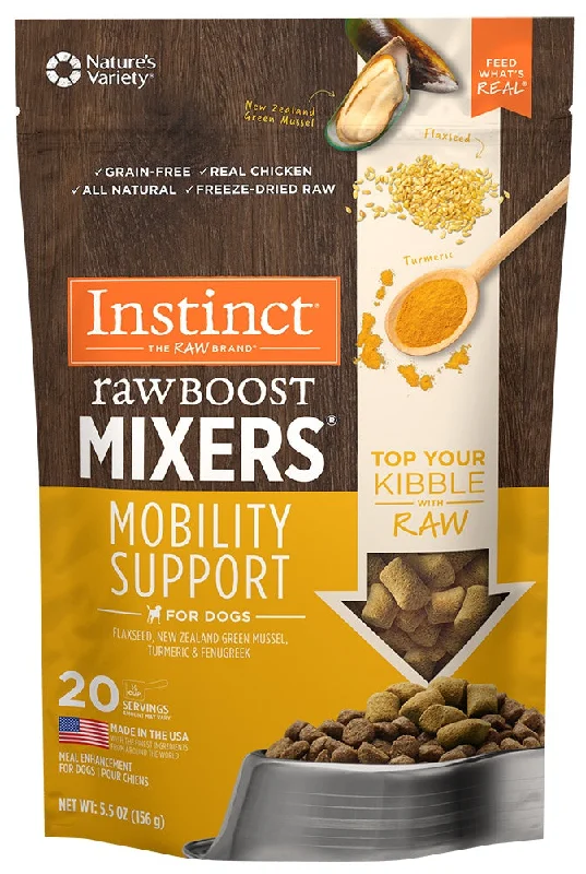 - Special food for senior dogsInstinct Grain Free Freeze Dried Raw Boost Mixers Mobility Support Recipe Dog Food Topper