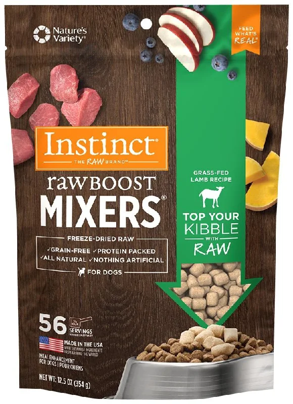 - How is Birgi dog foodInstinct Raw Boost Grain Free Lamb Formula Freeze Dried Boost Mixers Dog Food Topper