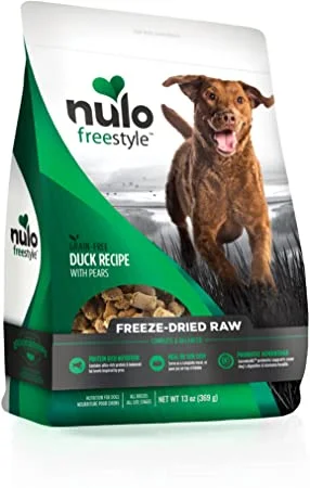 - Dog food helps the digestive systemNulo Freestyle Grain-Free Duck Recipe With Pears Freeze-Dried Raw Dog Food