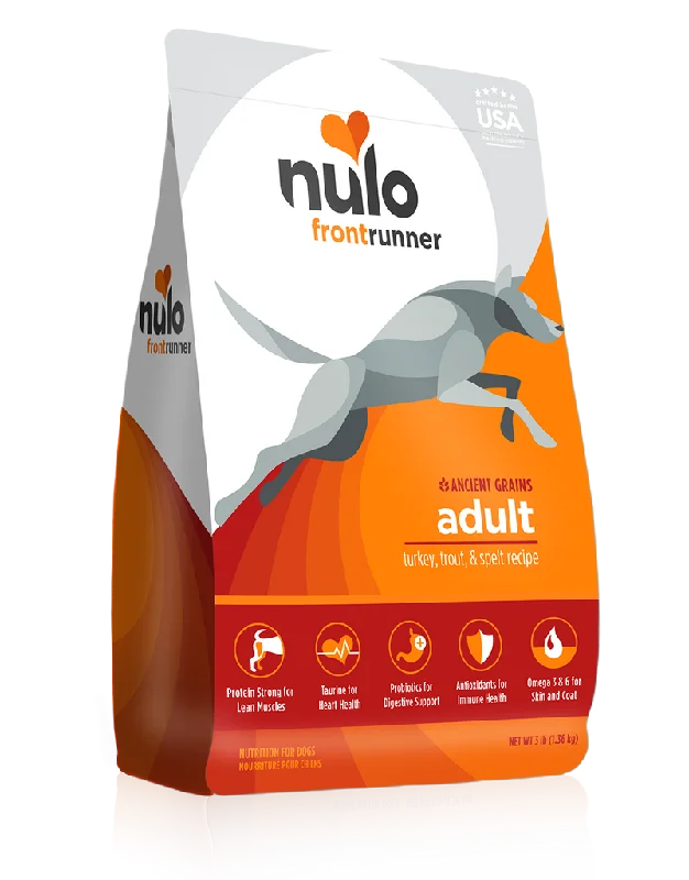 - Dog food improves immunityNulo Frontrunner Adult Dog with Turkey, Trout, & Spelt