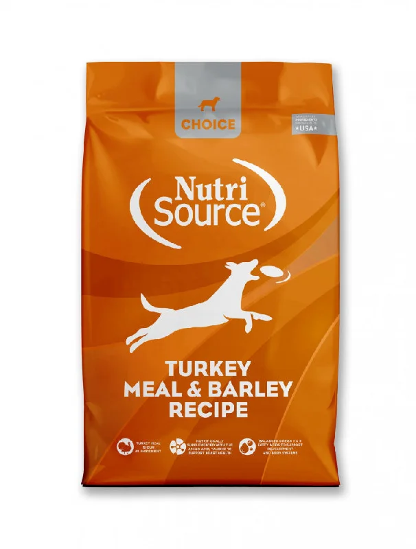 - Food for picky dogsNutriSource Choice Turkey Meal & Barley Recipe Dry Dog Food