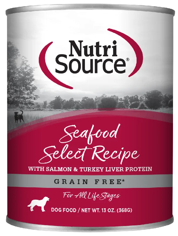 - Hypoallergenic dog foodNutriSource Grain Free Seafood Select Formula Canned Dog Food