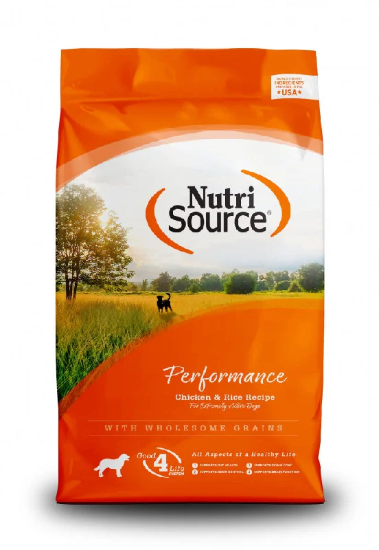 -Grain-free dog food recommendationNutriSource Performance Chicken & Rice Dry Dog Food