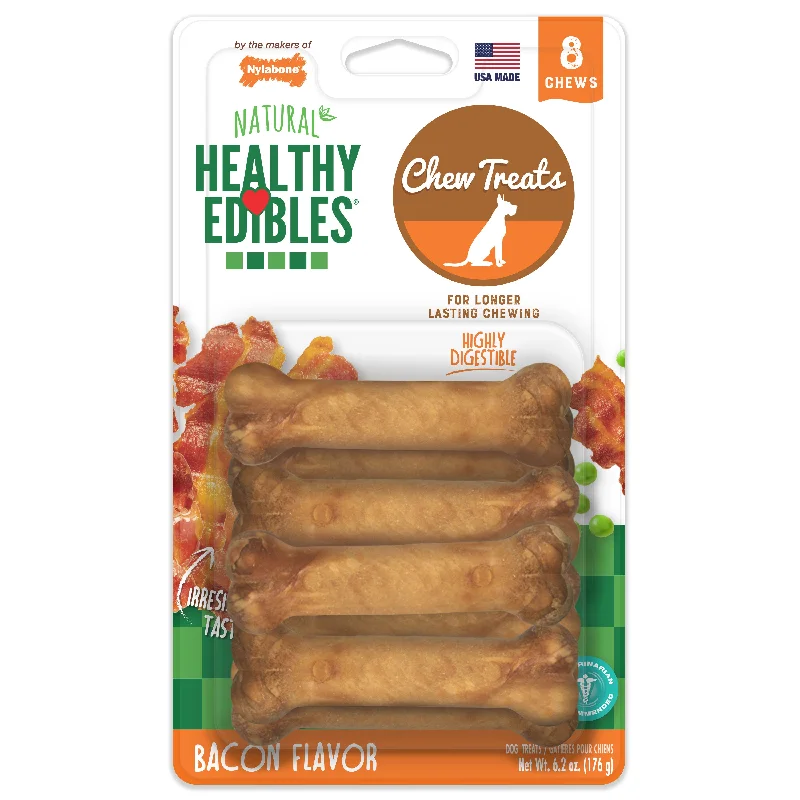 - Dog food nutritional analysisNylabone Healthy Edibles All-Natural Long Lasting Bacon Flavor Chew Treats 8 Count X-Small/Petite