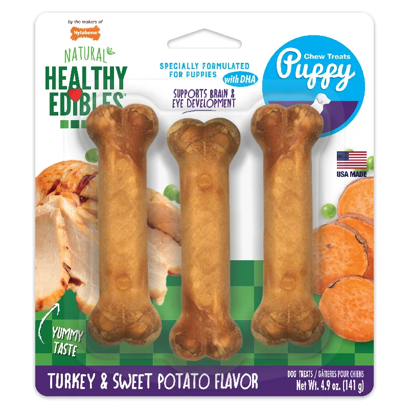  -Fish-containing dog foodNylabone Healthy Edibles Puppy Chew Treats Turkey & Sweet Potato Small/Regular (3 Count)