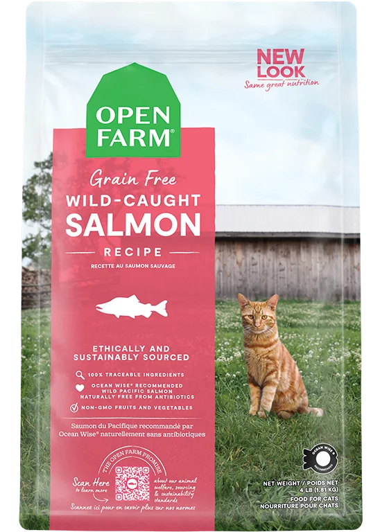 Cat FoodOpen Farm Grain Free Wild Caught Salmon Dry Cat Food