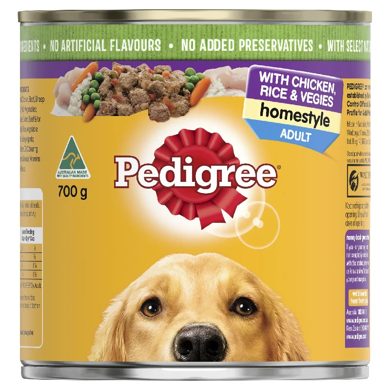 - Royal Canin dog food recommendationPedigree Dog Adult Wet Food Home Style Chicken Rice & Veg 700g x 12