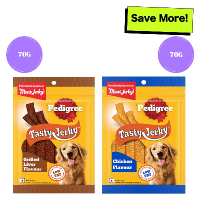 - Gastrointestinal conditioning dog foodPedigree Grilled Liver and Chicken & Liver Flavour Tasty Jerky Dog Treat Combo