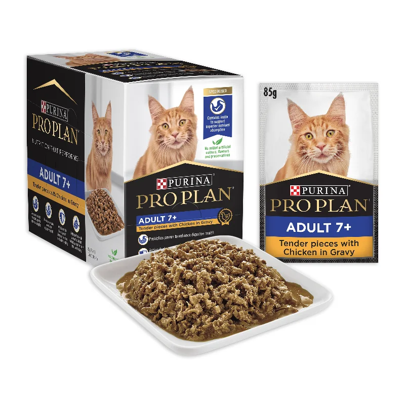  . **Special Needs**  Pro Plan Chicken Senior 7+ Wet Cat Food Pouches 85g x 12