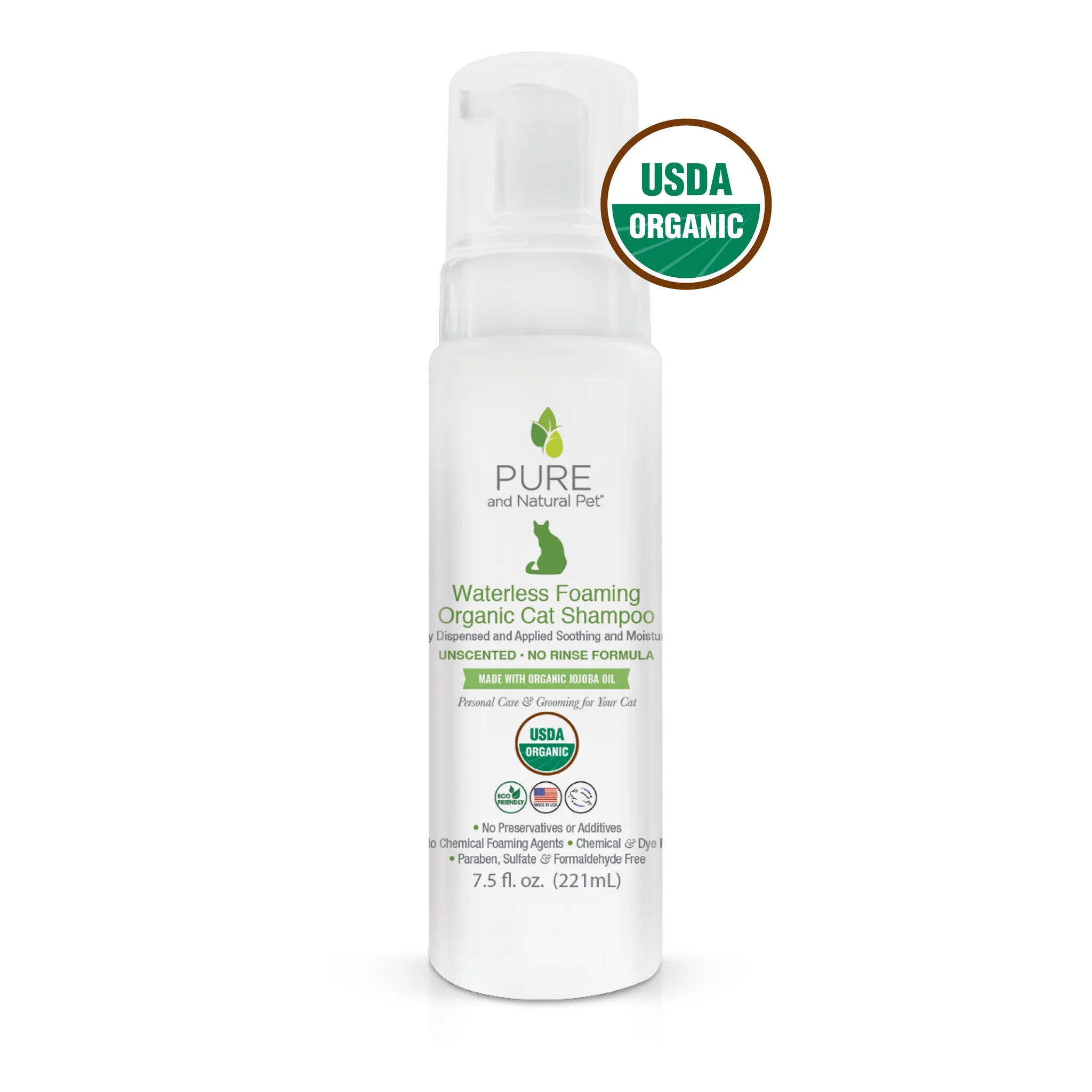  . **Ingredient-Related**  PURE and Natural Pet Organic Waterless Foaming Shampoo