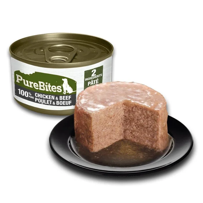  -Chicken-flavored dog foodPurebites - Chicken & Beef Pate