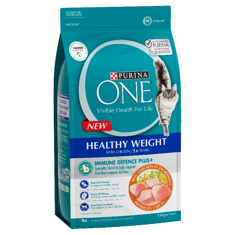    - Digestive care cat food  Purina ONE Healthy Weight With Chicken Adult Dry Cat Food 1.4kg