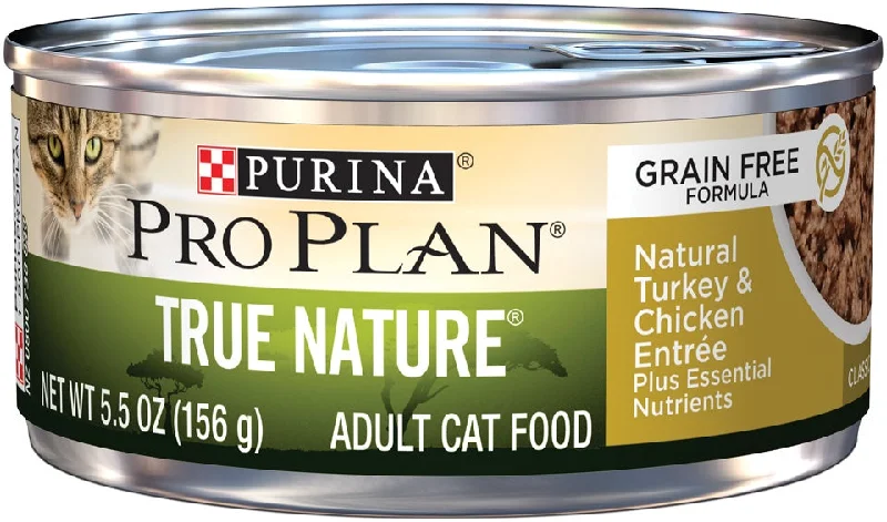 Cat FoodPurina Pro Plan True Nature Grain Free Adult Turkey & Chicken Entree Canned Cat Food