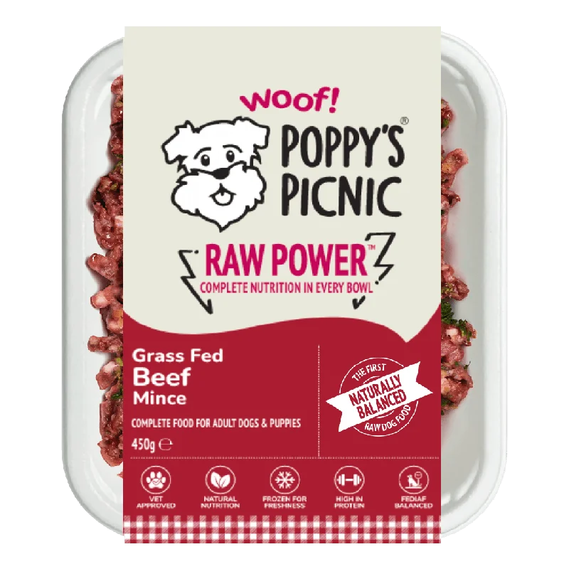 - Special food for senior dogsRAW POWER Beef