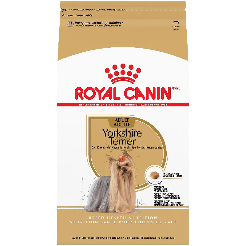 - The effect of dog food on hairRoyal Canin® Breed Health Nutrition® Yorkshire Terrier Adult Dry Dog Food, 2.5 lb