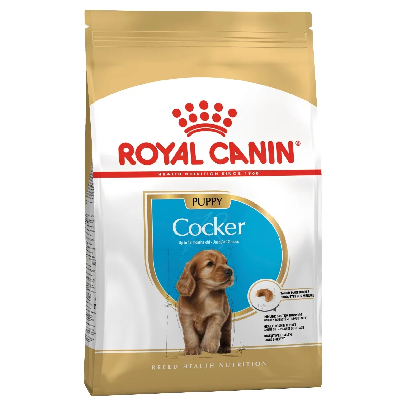  -Chicken-flavored dog foodRoyal Canin Dog Cocker Spaniel Puppy Dry Food 3kg