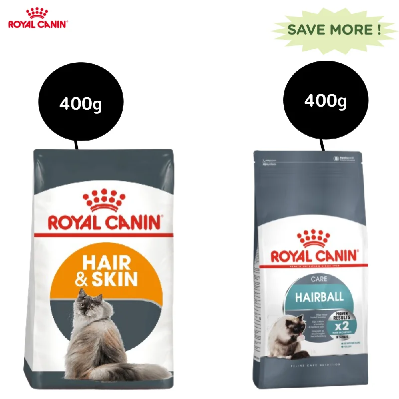  . **Ingredient-Related**  Royal Canin Hair & Skin Care and Hairball Care Adult Cat Dry Food Combo