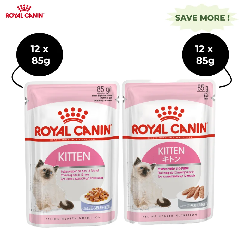  . **Ingredient-Related**  Royal Canin Kitten Jelly and Kitten Loaf Cat Wet Food Combo