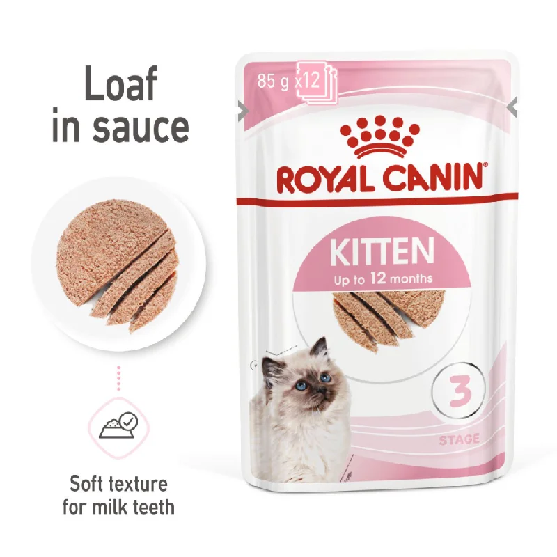    - High-protein cat food  Royal Canin Kitten Loaf Cat Wet Food