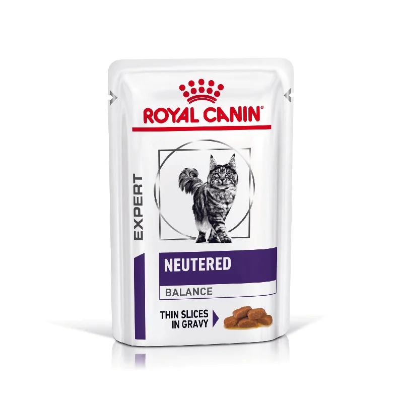    - Grain-free cat food recommendations  Royal Canin Veterinary Diet Neutered Balance Adult Wet Cat Food Pouches 85g x 12