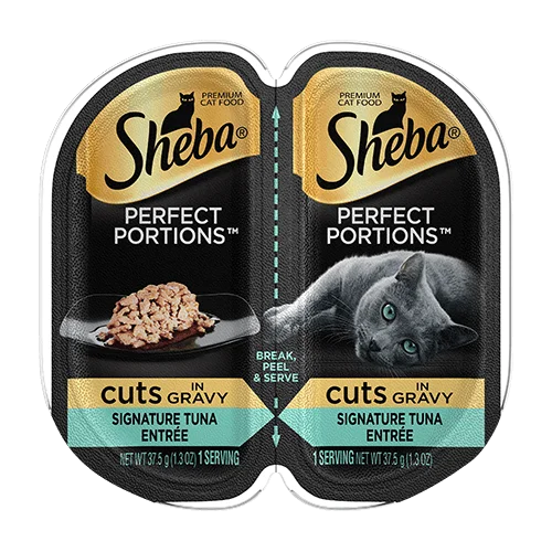  . **Brand-Related**  Sheba Perfect Portions Cuts in Gravy Signature Tuna Entree Wet Cat Food