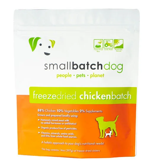 - Dog food nutritional analysisSmall Batch Freeze Dried Chicken Dog Sliders