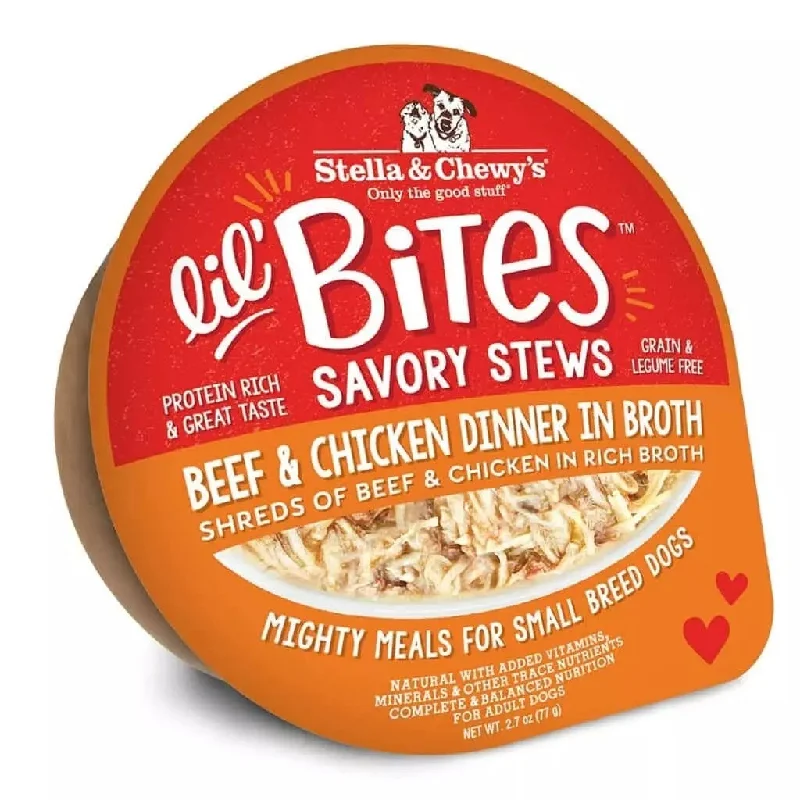 - The effect of dog food on dental healthStella & Chewy's Dog Lil Bites Savory Stews Wet Food Beef & Chicken Dinner in Broth