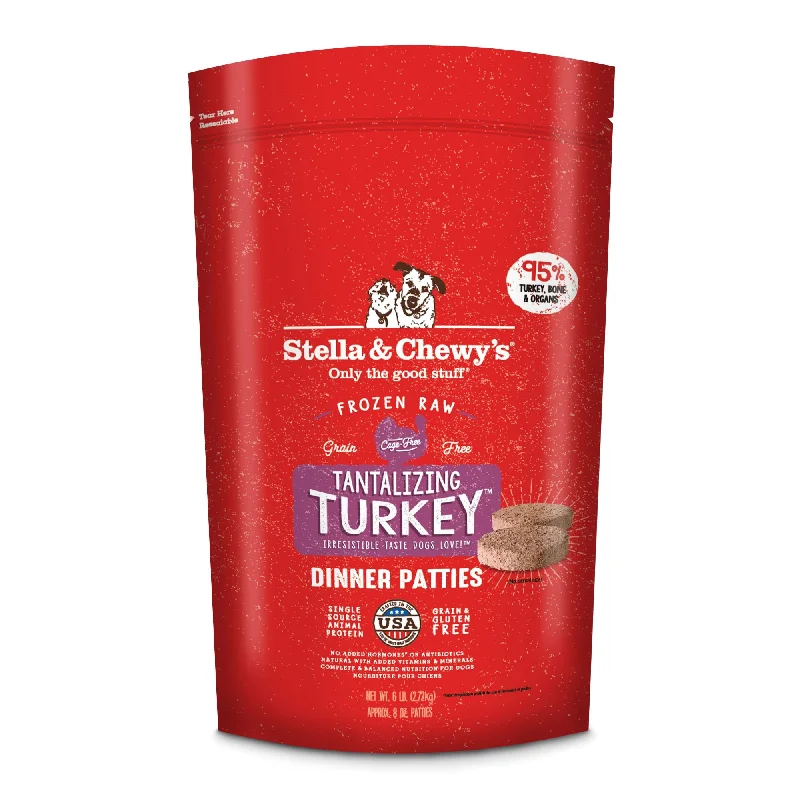  -Fish-containing dog foodStella & Chewy's Dog Frozen Raw Food Patties Tantalizing Turkey