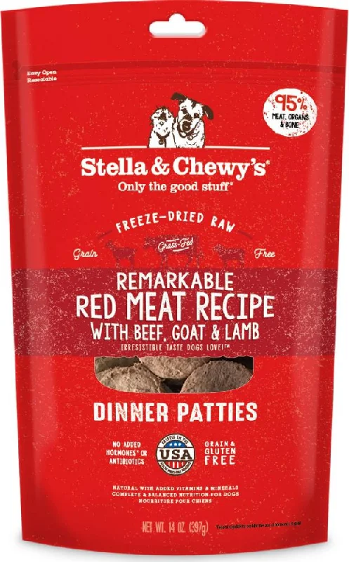 - Dog food for pregnancy and lactationStella & Chewy's Remarkable Raw Red Meat Recipe Freeze Dried Dinner Patties Dog Food