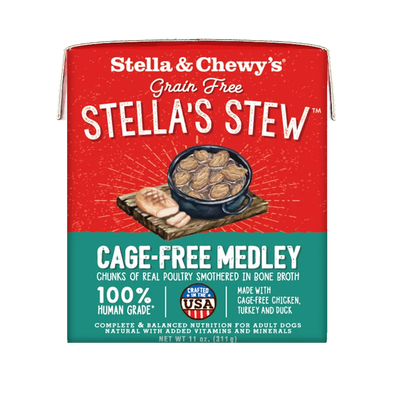 - The effect of dog food on dental healthStella & Chewy's Stew Dog Wet Food Cage-Free Medley